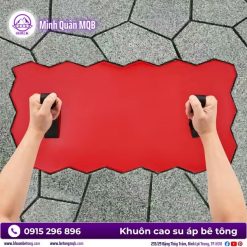 Giá khuôn cao su áp bê tông họa tiết đá rối tự nhiên - Ảnh 2